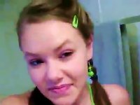 Free Sex Perfect Brunette Teen In Pigtails Hot Solo Action